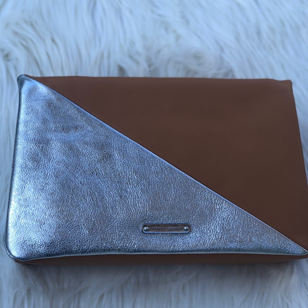 Rebecca Minkoff 100% Leather Splice Clutch Purse